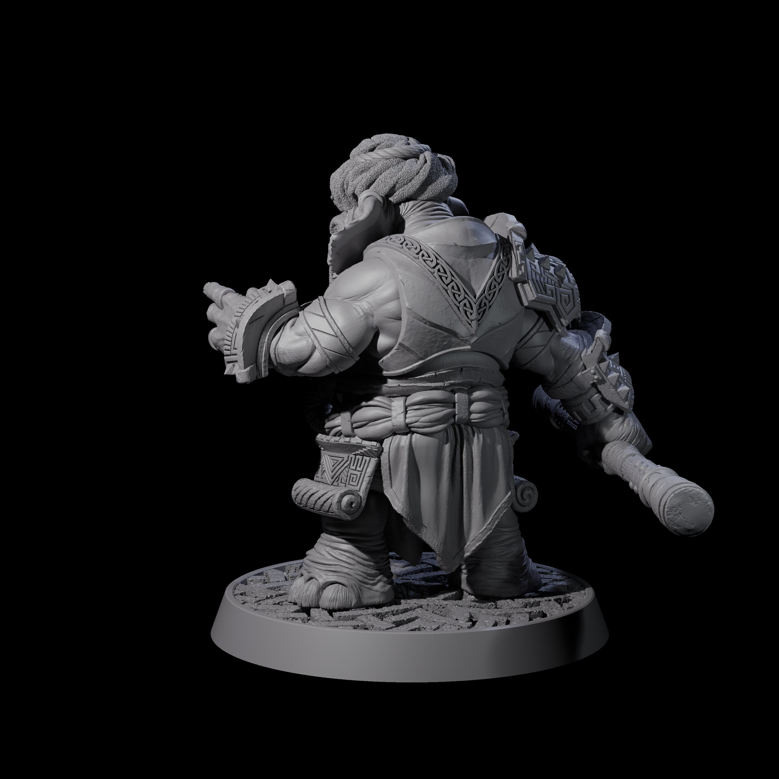 Brave Armoured Loxodon I Miniature for Dungeons and Dragons, Pathfinder or other TTRPGs