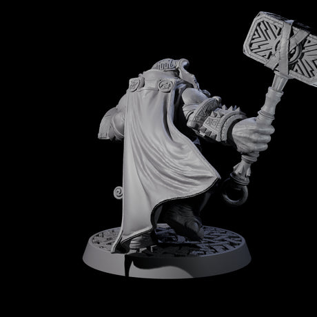 Brave Armoured Loxodon J Miniature for Dungeons and Dragons, Pathfinder or other TTRPGs