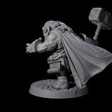 Brave Armoured Loxodon J Miniature for Dungeons and Dragons, Pathfinder or other TTRPGs