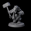 Brave Armoured Loxodon J Miniature for Dungeons and Dragons, Pathfinder or other TTRPGs