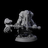Brave Armoured Loxodon K Miniature for Dungeons and Dragons, Pathfinder or other TTRPGs