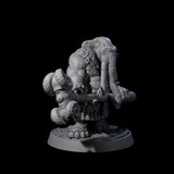 Brave Armoured Loxodon K Miniature for Dungeons and Dragons, Pathfinder or other TTRPGs