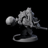 Brave Armoured Loxodon L Miniature for Dungeons and Dragons, Pathfinder or other TTRPGs