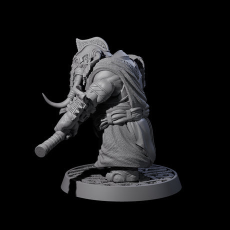 Brave Armoured Loxodon L Miniature for Dungeons and Dragons, Pathfinder or other TTRPGs