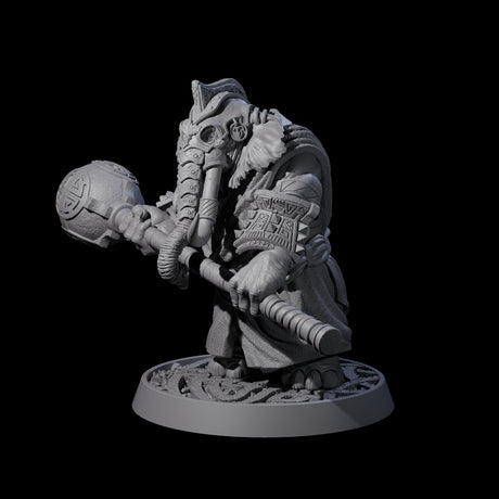 Brave Armoured Loxodon L Miniature for Dungeons and Dragons, Pathfinder or other TTRPGs
