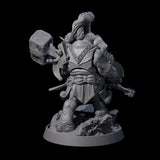 Brave Armoured Loxodon M Miniature for Dungeons and Dragons, Pathfinder or other TTRPGs