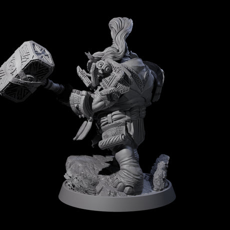 Brave Armoured Loxodon M Miniature for Dungeons and Dragons, Pathfinder or other TTRPGs