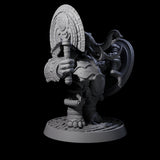 Brave Armoured Loxodon N Miniature for Dungeons and Dragons, Pathfinder or other TTRPGs