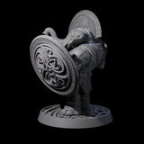 Brave Armoured Loxodon N Miniature for Dungeons and Dragons, Pathfinder or other TTRPGs
