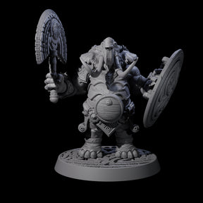 Brave Armoured Loxodon N Miniature for Dungeons and Dragons, Pathfinder or other TTRPGs