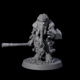 Brave Armoured Loxodon Phalanx Miniature for Dungeons and Dragons, Pathfinder or other TTRPGs