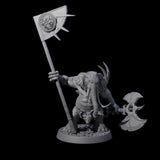 Brave Armoured Loxodon Phalanx Miniature for Dungeons and Dragons, Pathfinder or other TTRPGs