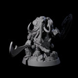 Brave Armoured Loxodon Phalanx Miniature for Dungeons and Dragons, Pathfinder or other TTRPGs