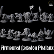 Brave Armoured Loxodon Phalanx Miniature for Dungeons and Dragons, Pathfinder or other TTRPGs