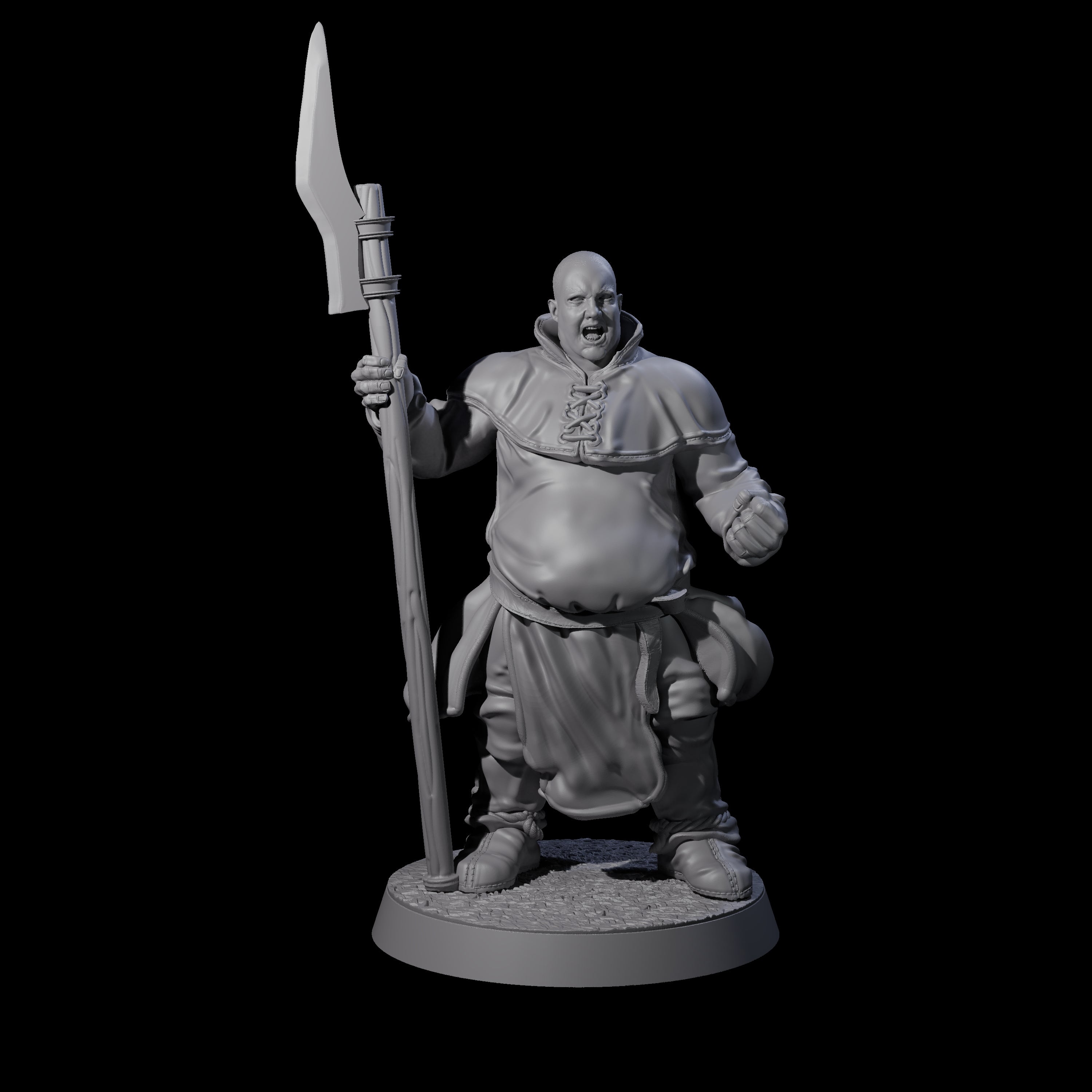 Brave Peasant Soldier A Miniature for Dungeons and Dragons, Pathfinder or other TTRPGs