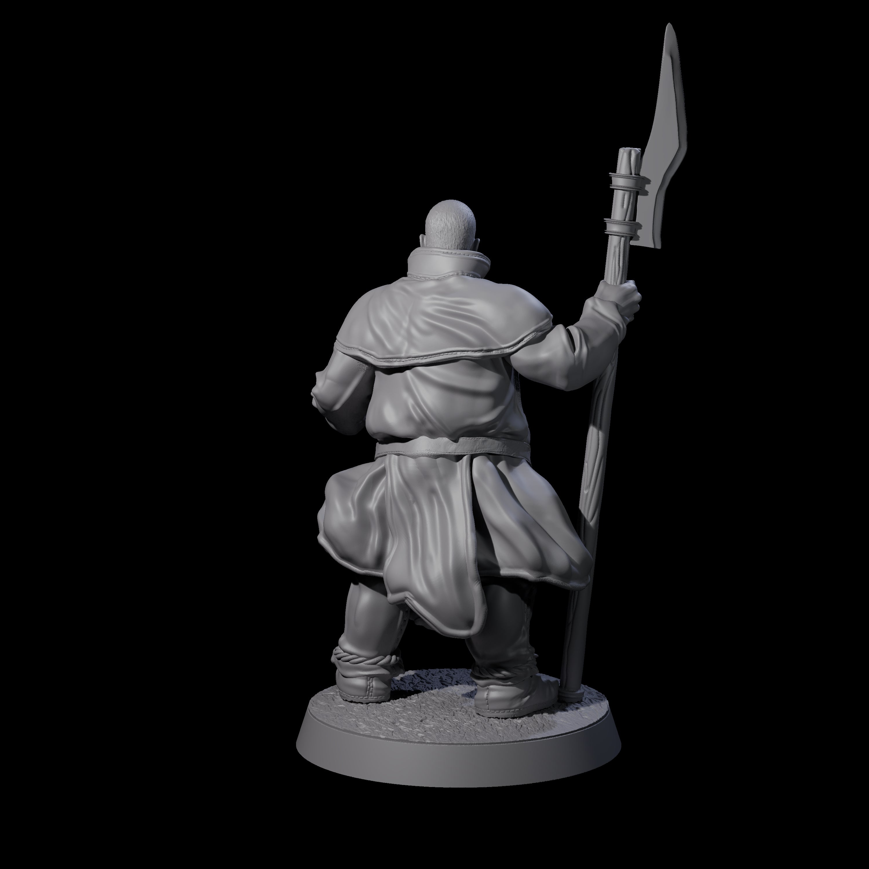 Brave Peasant Soldier A Miniature for Dungeons and Dragons, Pathfinder or other TTRPGs