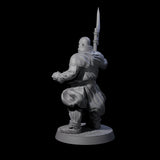 Brave Peasant Soldier A Miniature for Dungeons and Dragons, Pathfinder or other TTRPGs