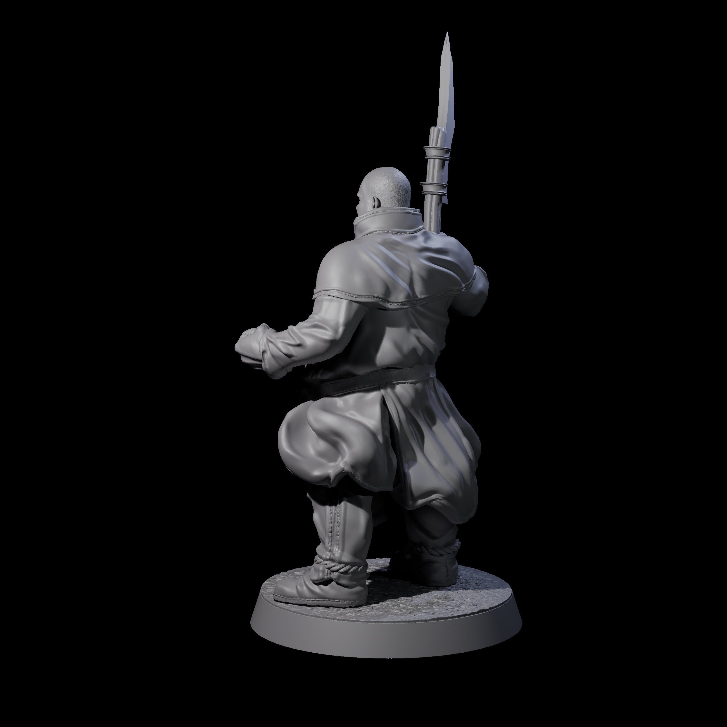 Brave Peasant Soldier A Miniature for Dungeons and Dragons, Pathfinder or other TTRPGs