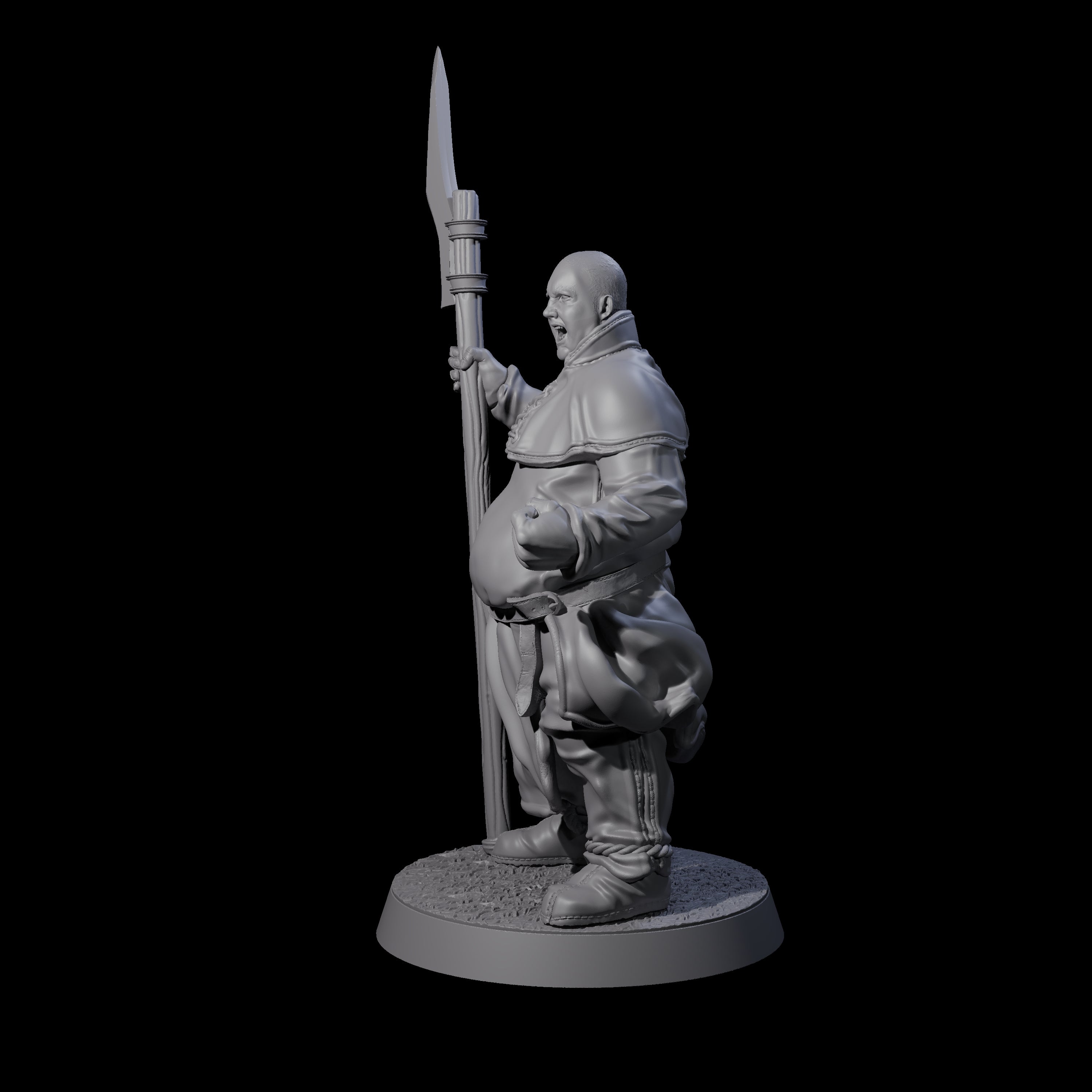 Brave Peasant Soldier A Miniature for Dungeons and Dragons, Pathfinder or other TTRPGs