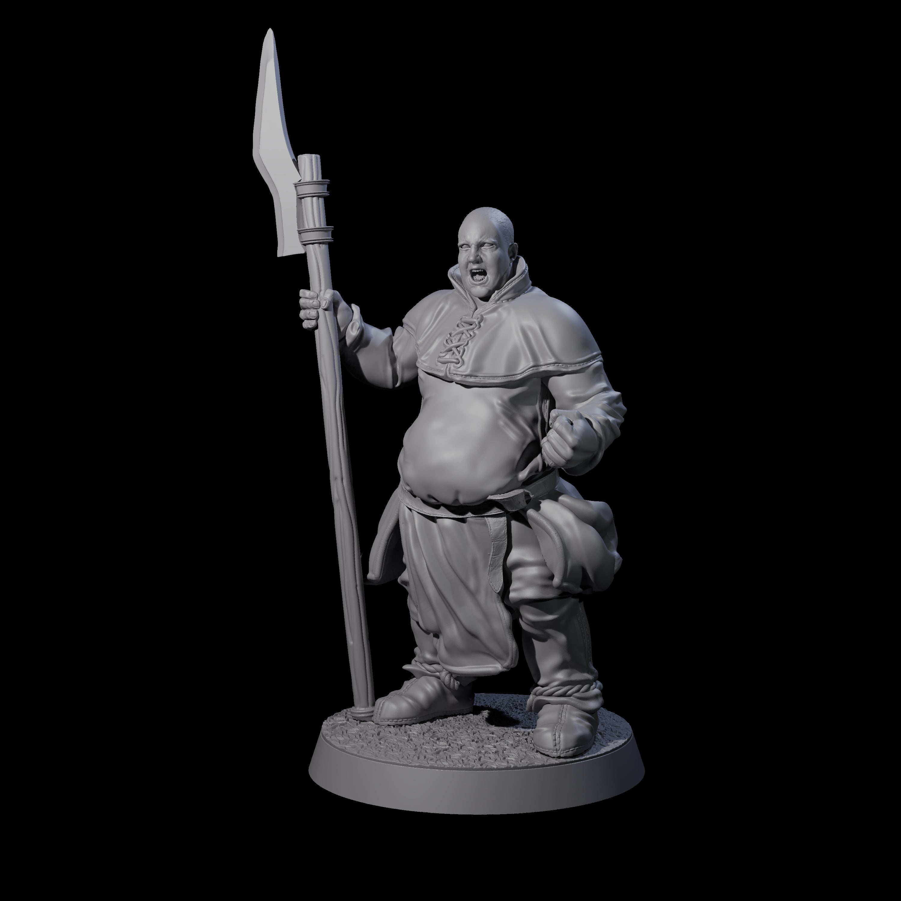Brave Peasant Soldier A Miniature for Dungeons and Dragons, Pathfinder or other TTRPGs