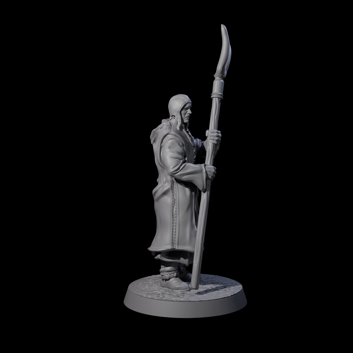 Brave Peasant Soldier B Miniature for Dungeons and Dragons, Pathfinder or other TTRPGs