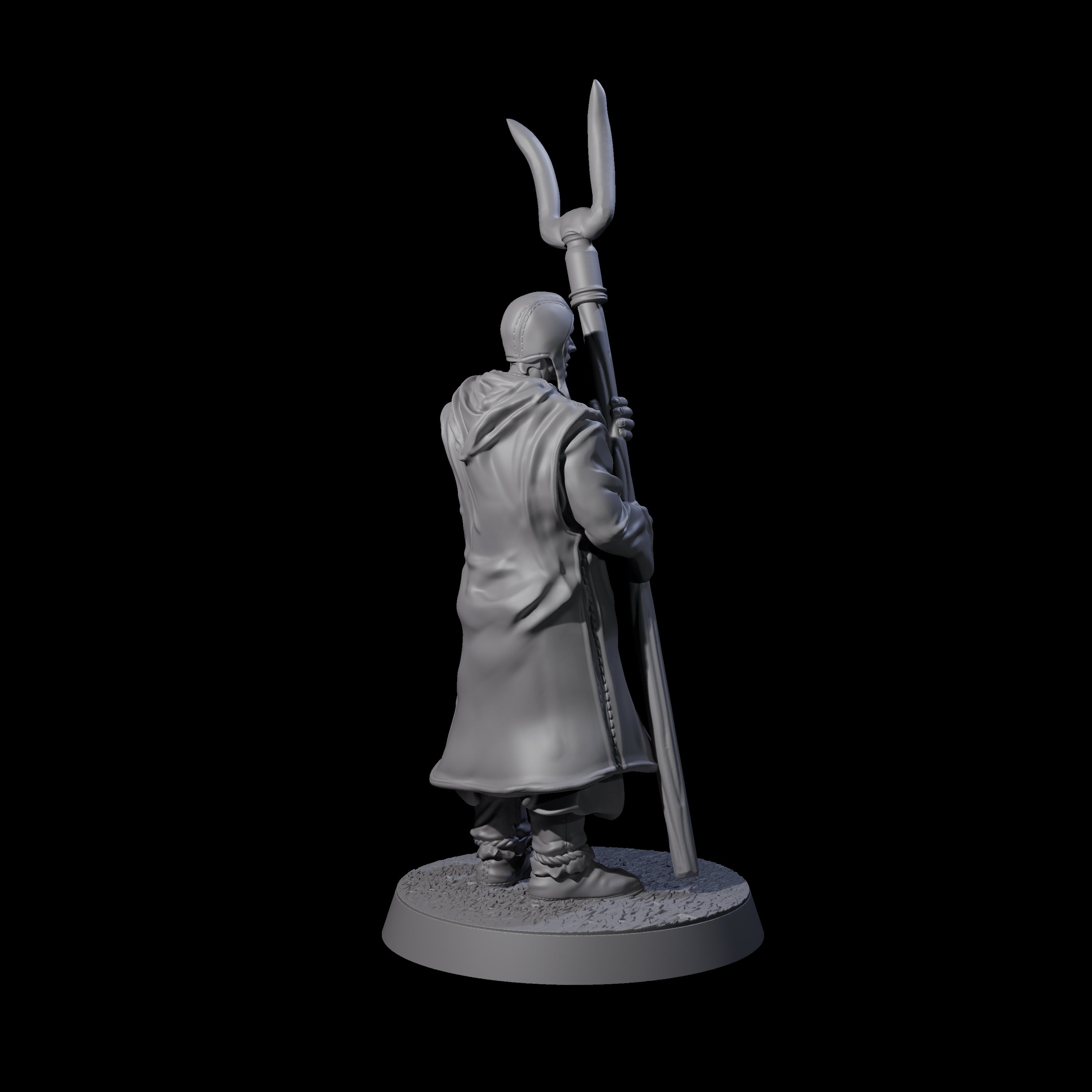 Brave Peasant Soldier B Miniature for Dungeons and Dragons, Pathfinder or other TTRPGs