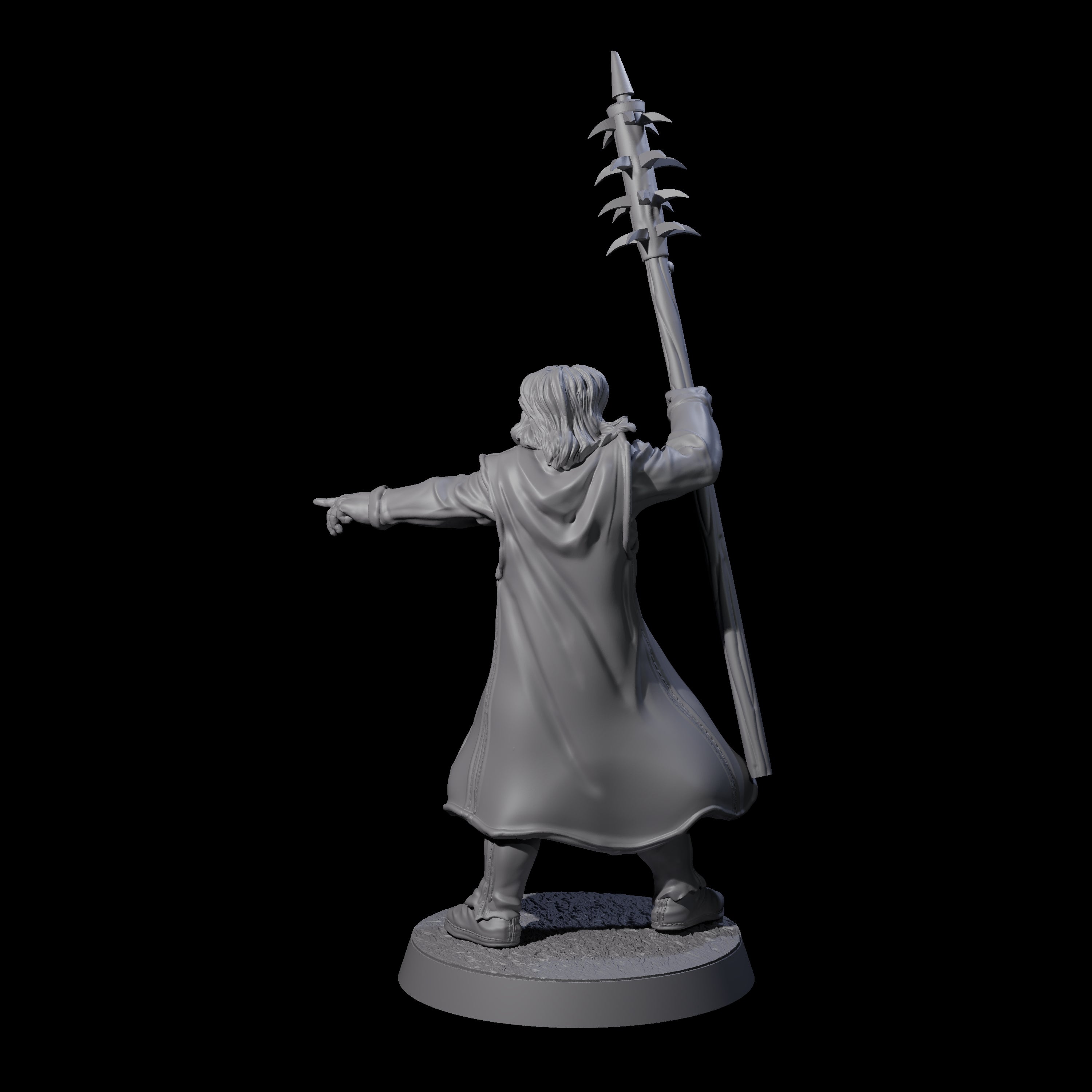 Brave Peasant Soldier C Miniature for Dungeons and Dragons, Pathfinder or other TTRPGs