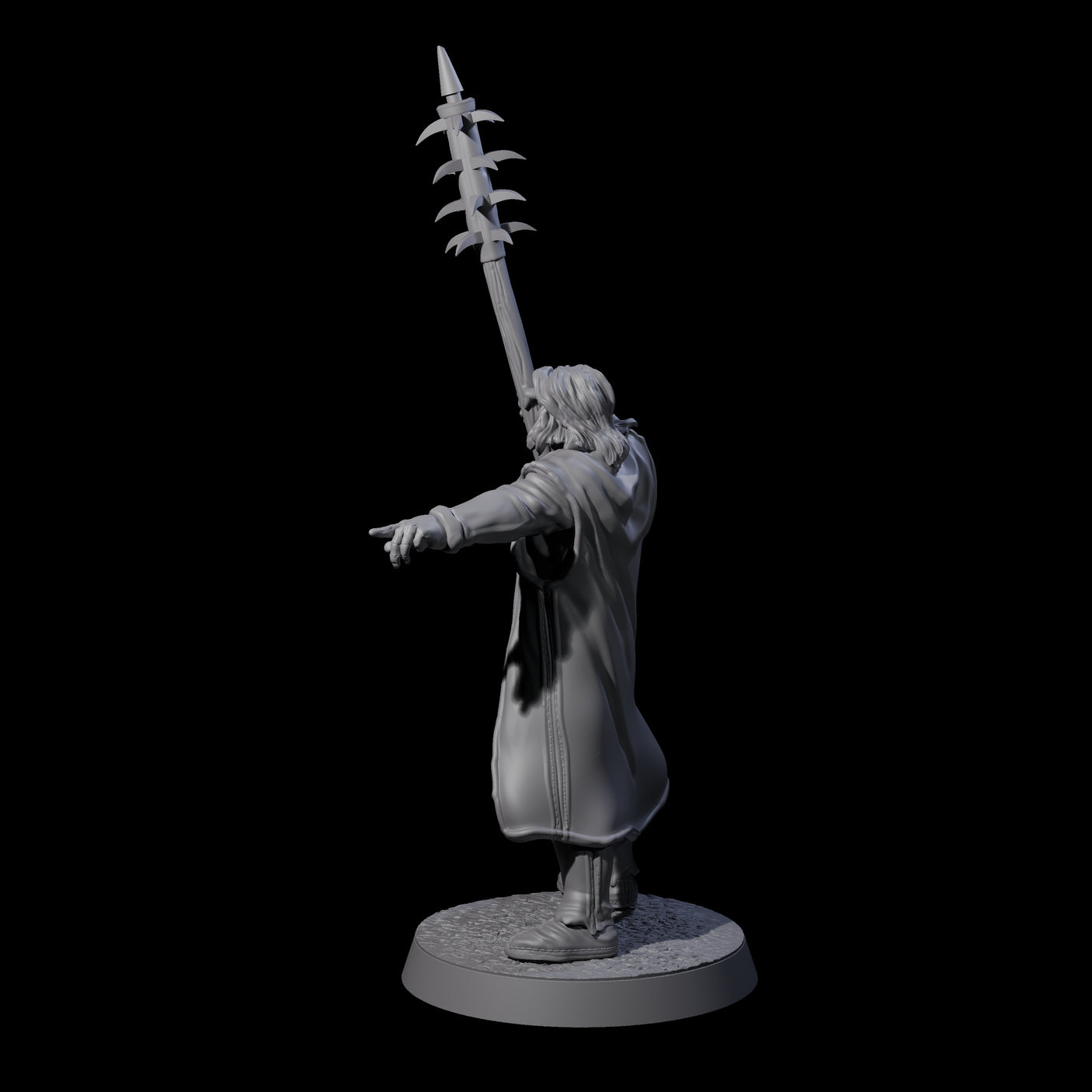 Brave Peasant Soldier C Miniature for Dungeons and Dragons, Pathfinder or other TTRPGs