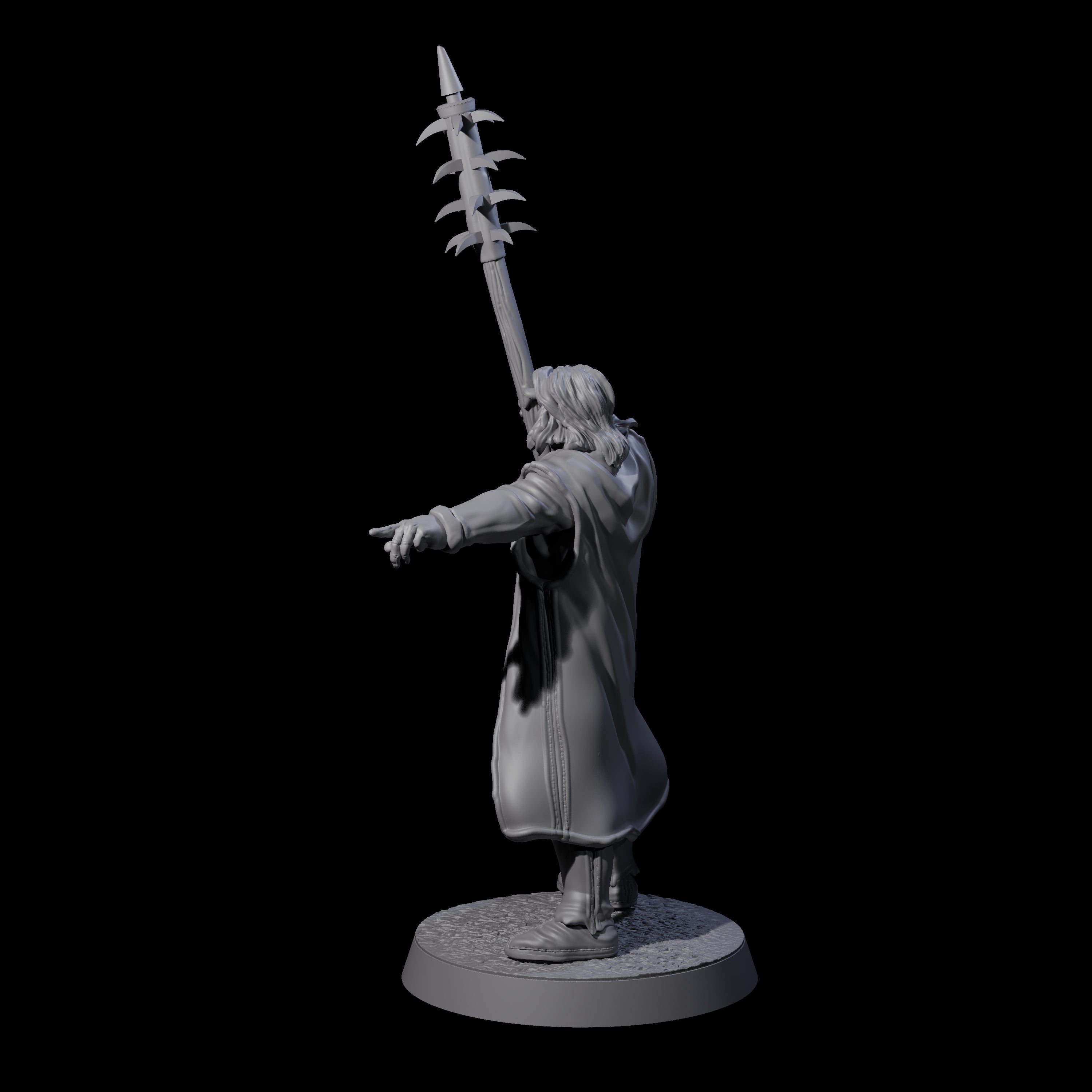Brave Peasant Soldier C Miniature for Dungeons and Dragons, Pathfinder or other TTRPGs