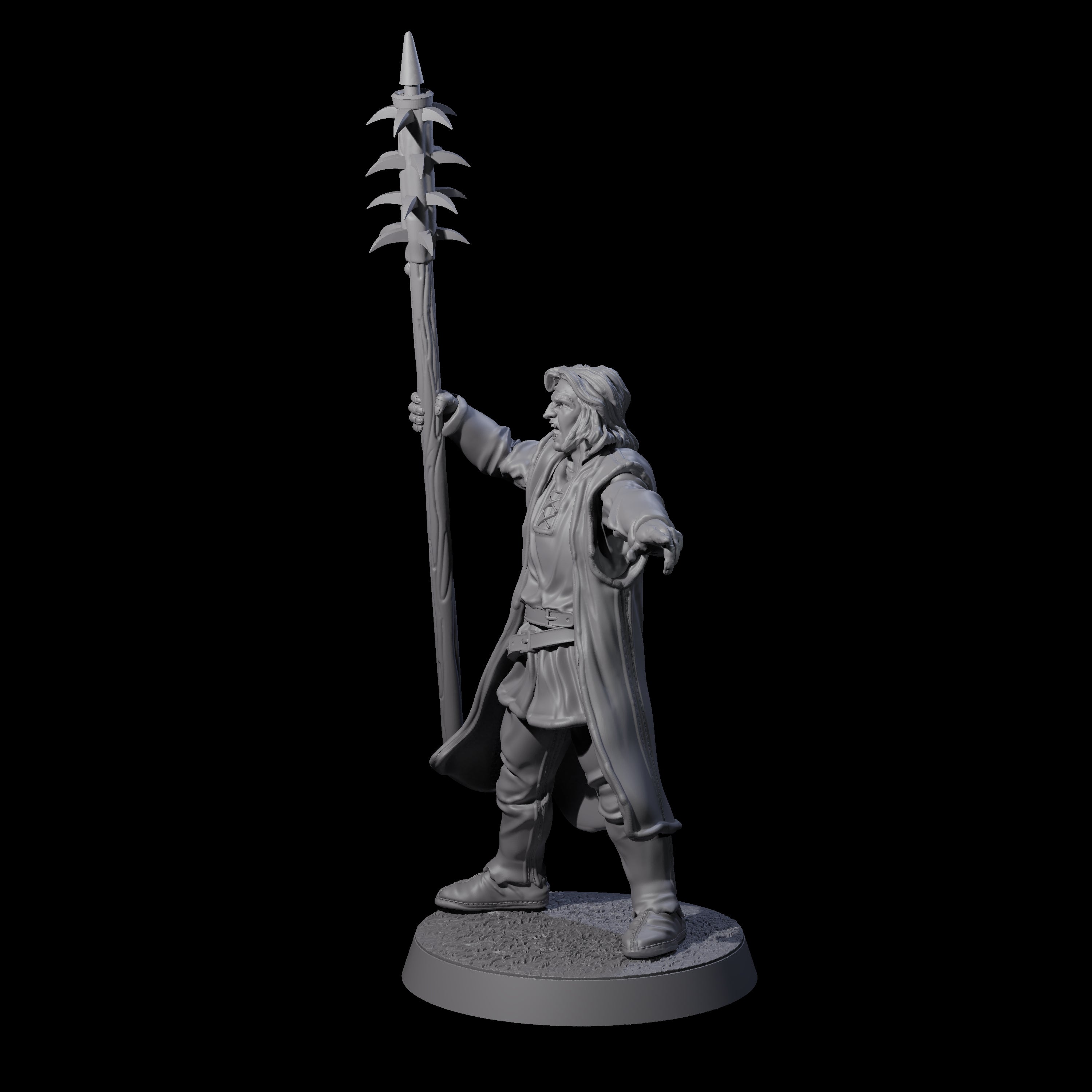 Brave Peasant Soldier C Miniature for Dungeons and Dragons, Pathfinder or other TTRPGs