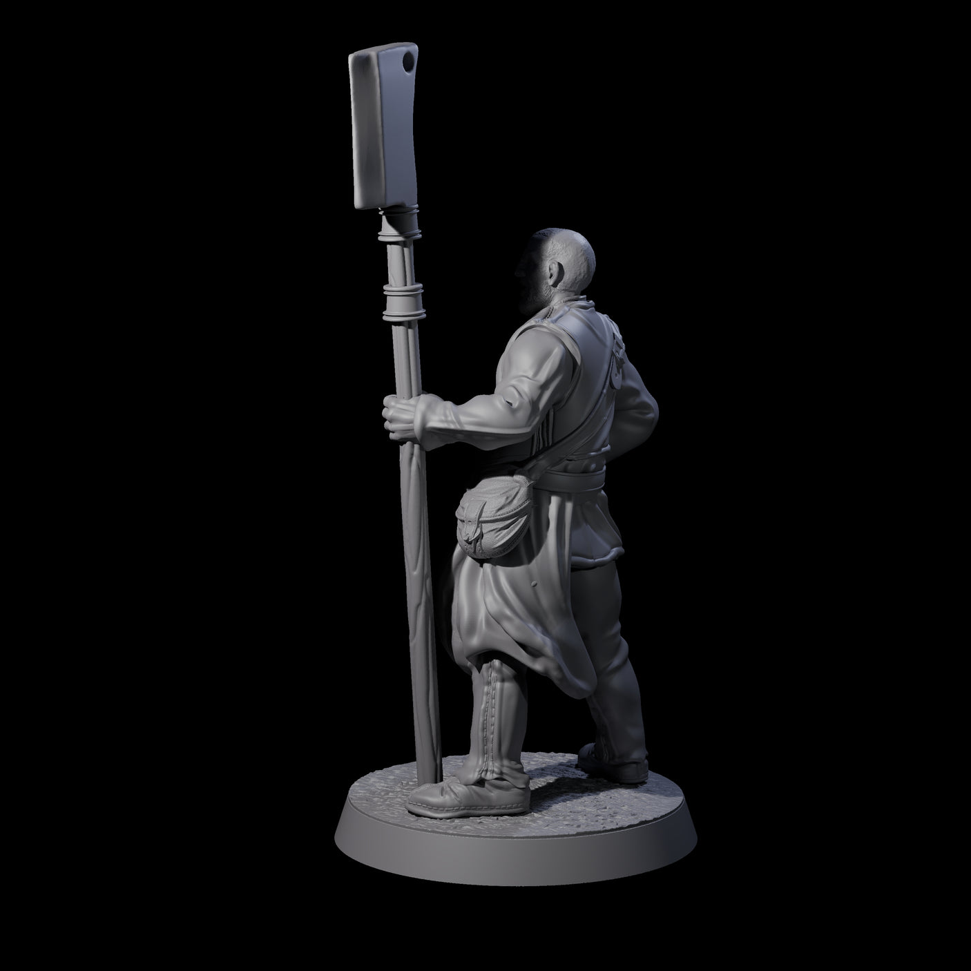 Brave Peasant Soldier D Miniature for Dungeons and Dragons, Pathfinder or other TTRPGs