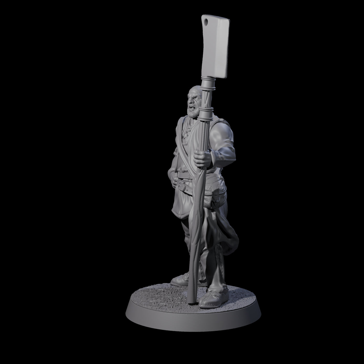 Brave Peasant Soldier D Miniature for Dungeons and Dragons, Pathfinder or other TTRPGs