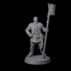 Brave Peasant Soldier D Miniature for Dungeons and Dragons, Pathfinder or other TTRPGs
