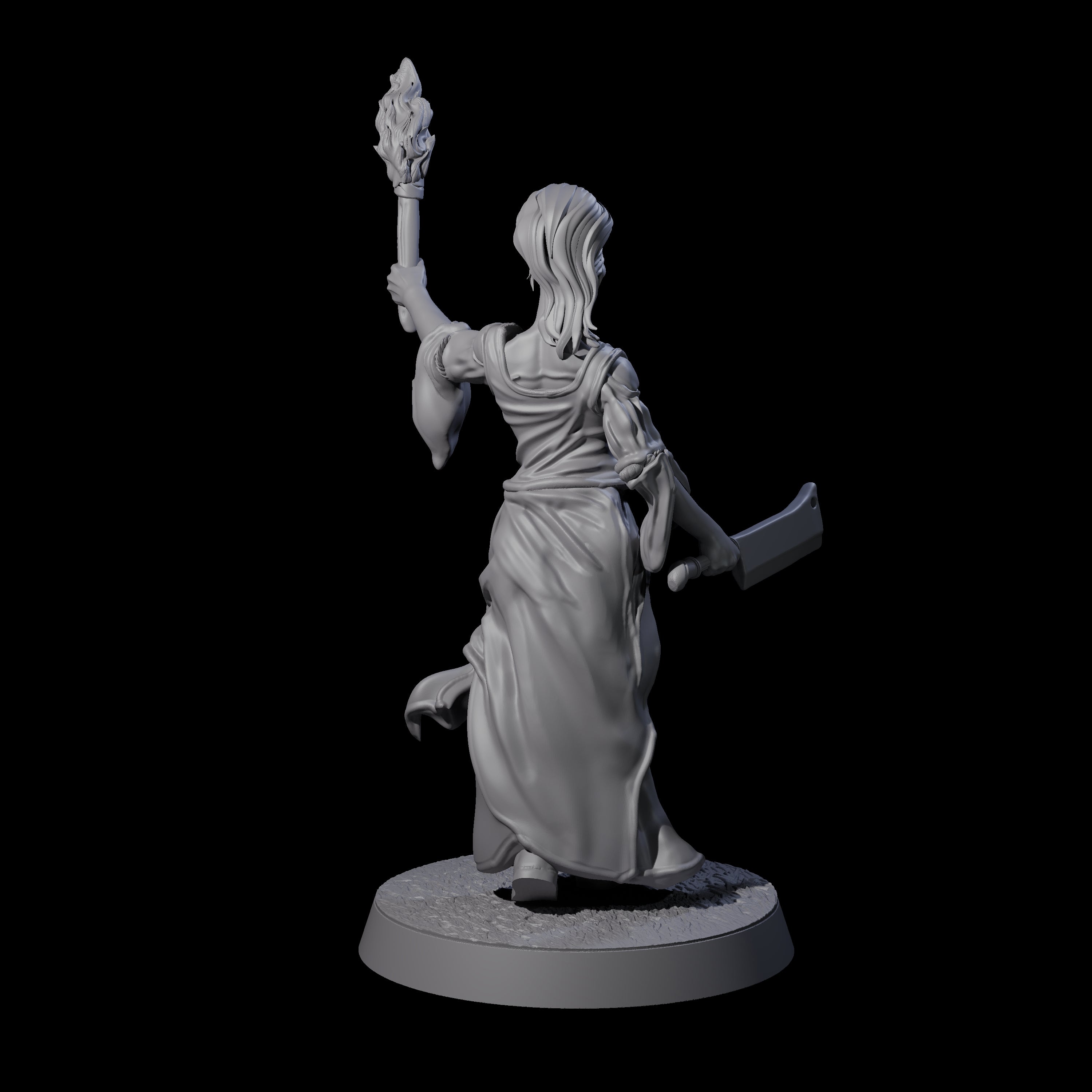 Brave Peasant Soldier E Miniature for Dungeons and Dragons, Pathfinder or other TTRPGs