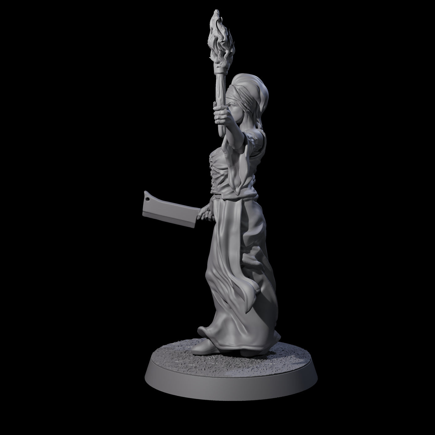 Brave Peasant Soldier E Miniature for Dungeons and Dragons, Pathfinder or other TTRPGs