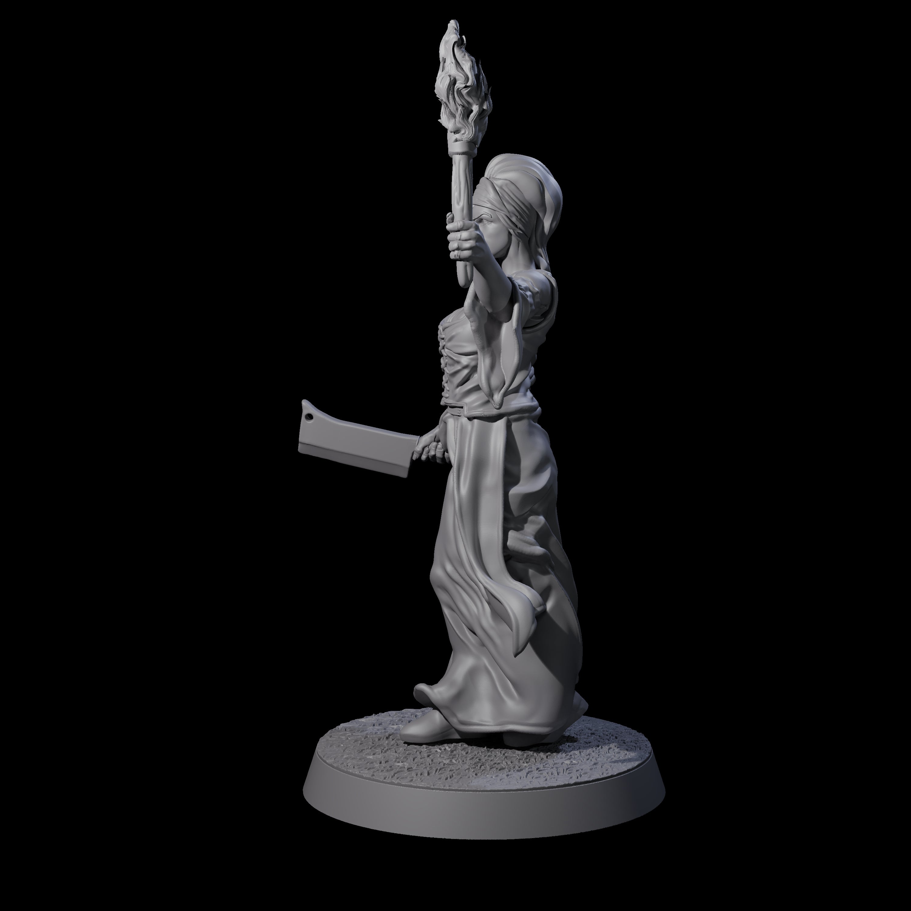 Brave Peasant Soldier E Miniature for Dungeons and Dragons, Pathfinder or other TTRPGs