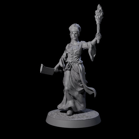 Brave Peasant Soldier E Miniature for Dungeons and Dragons, Pathfinder or other TTRPGs