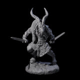 Brave Satyr Fighter A Miniature for Dungeons and Dragons, Pathfinder or other TTRPGs