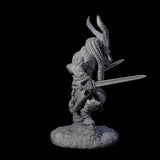 Brave Satyr Fighter A Miniature for Dungeons and Dragons, Pathfinder or other TTRPGs