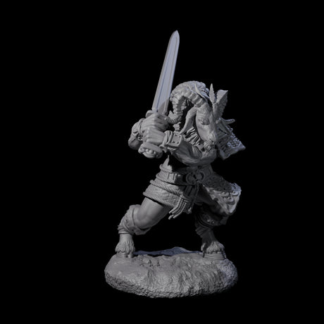 Brave Satyr Fighter E Miniature for Dungeons and Dragons, Pathfinder or other TTRPGs