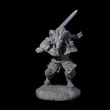 Brave Satyr Fighter E Miniature for Dungeons and Dragons, Pathfinder or other TTRPGs