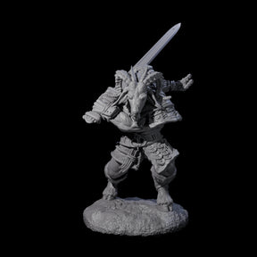 Brave Satyr Fighter E Miniature for Dungeons and Dragons, Pathfinder or other TTRPGs