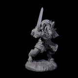 Brave Satyr Fighter E Miniature for Dungeons and Dragons, Pathfinder or other TTRPGs