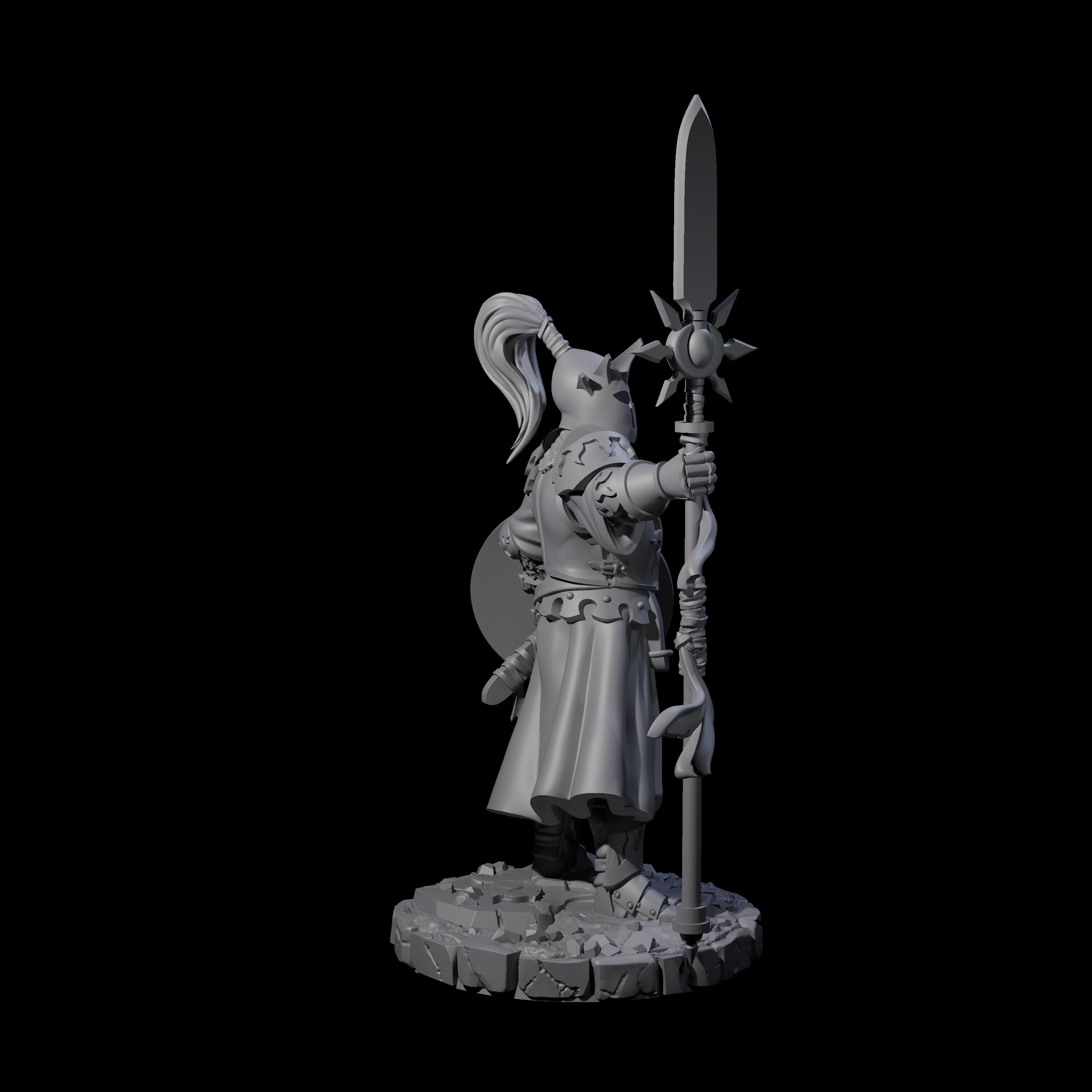 Brave Static Knight Miniature for Dungeons and Dragons, Pathfinder or other TTRPGs
