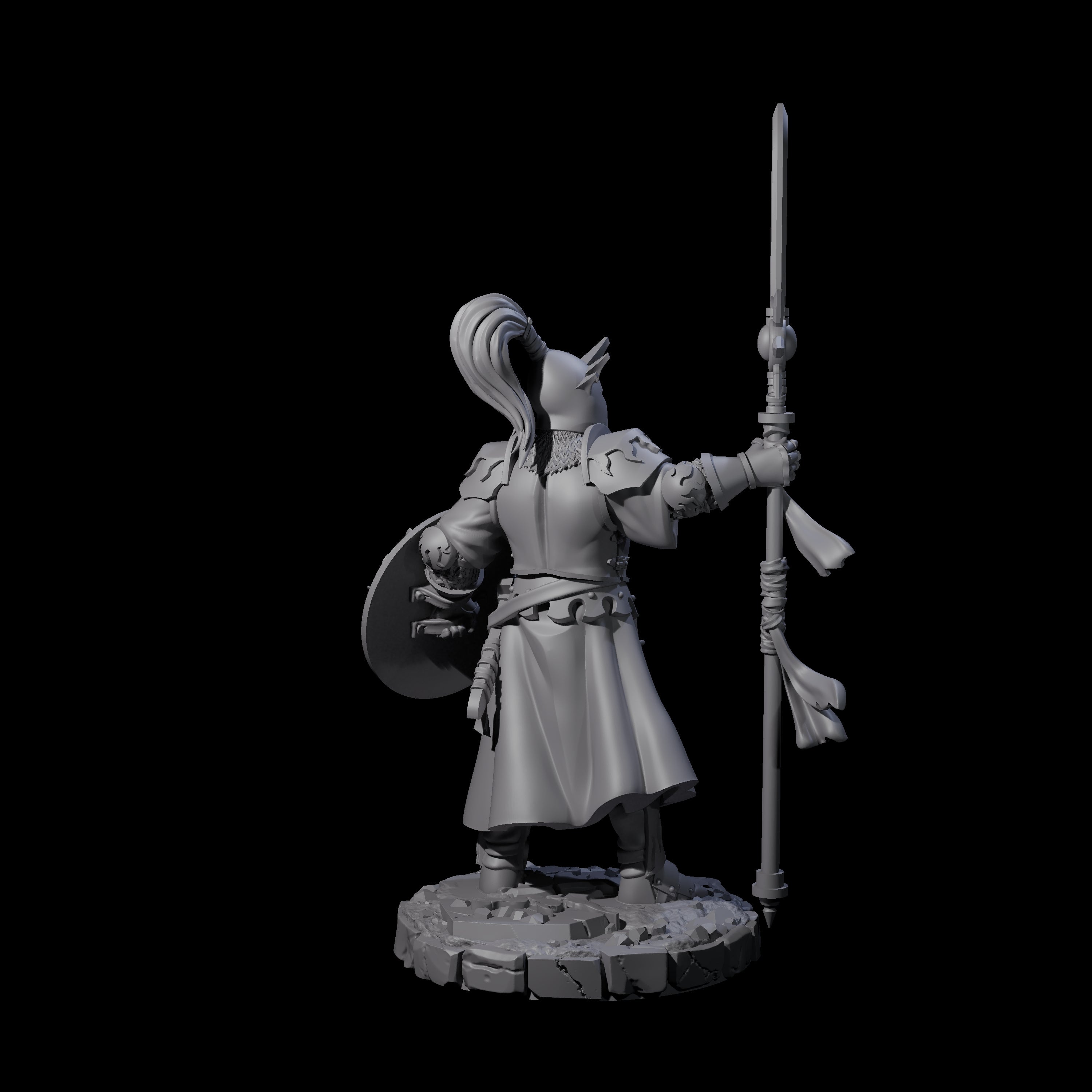 Brave Static Knight Miniature for Dungeons and Dragons, Pathfinder or other TTRPGs