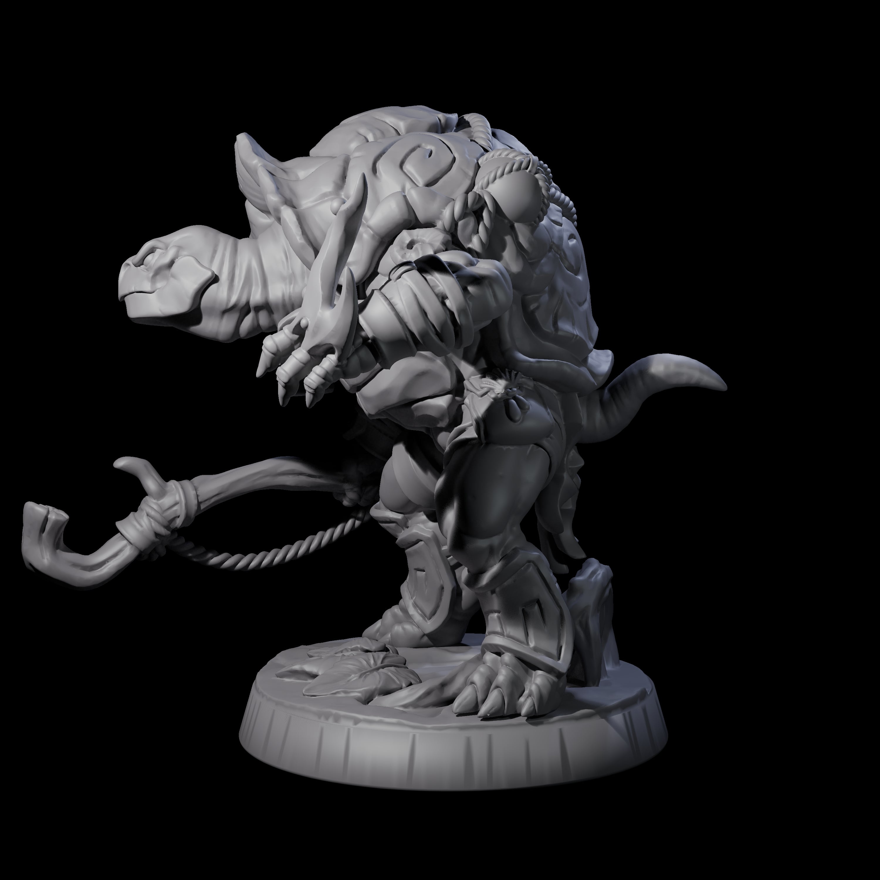 Brave Tortle Warrior A Miniature for Dungeons and Dragons, Pathfinder or other TTRPGs