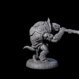 Brave Tortle Warrior D Miniature for Dungeons and Dragons, Pathfinder or other TTRPGs