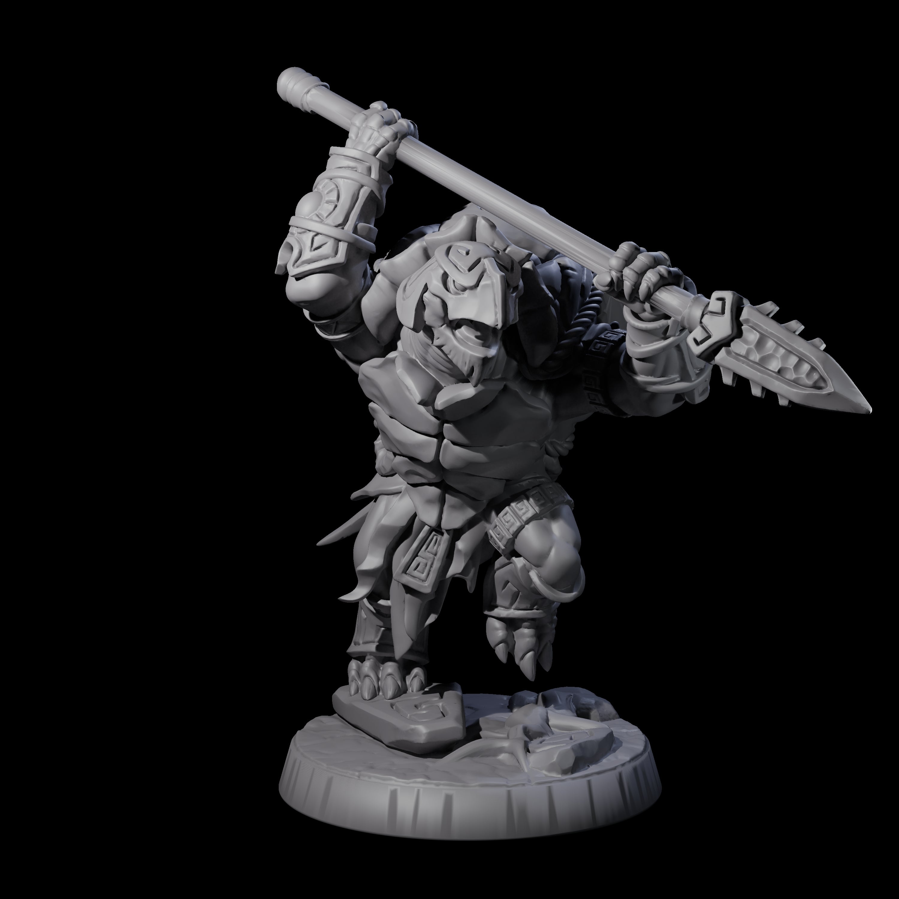 Brave Tortle Warrior E Miniature for Dungeons and Dragons, Pathfinder or other TTRPGs