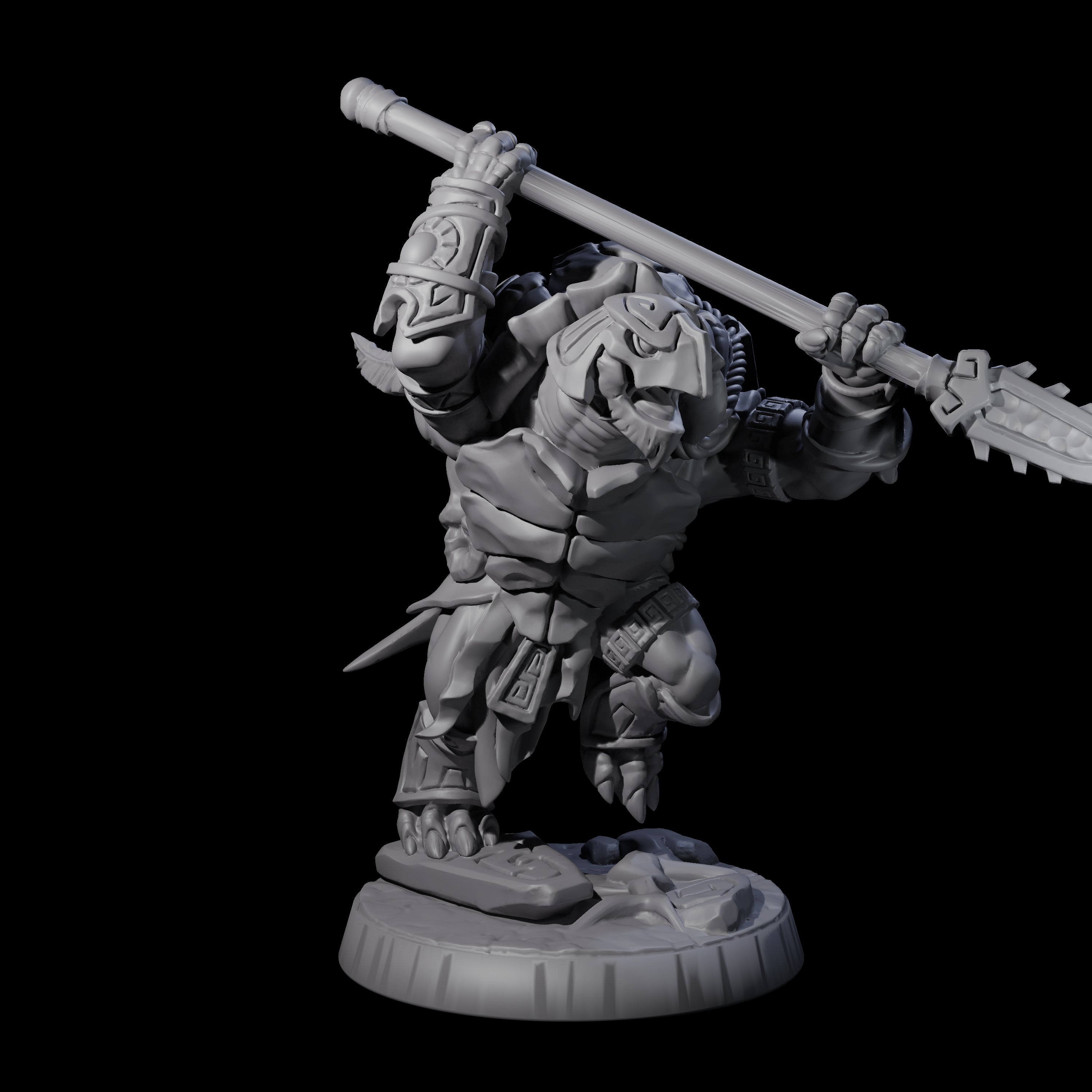 Brave Tortle Warrior E Miniature for Dungeons and Dragons, Pathfinder or other TTRPGs