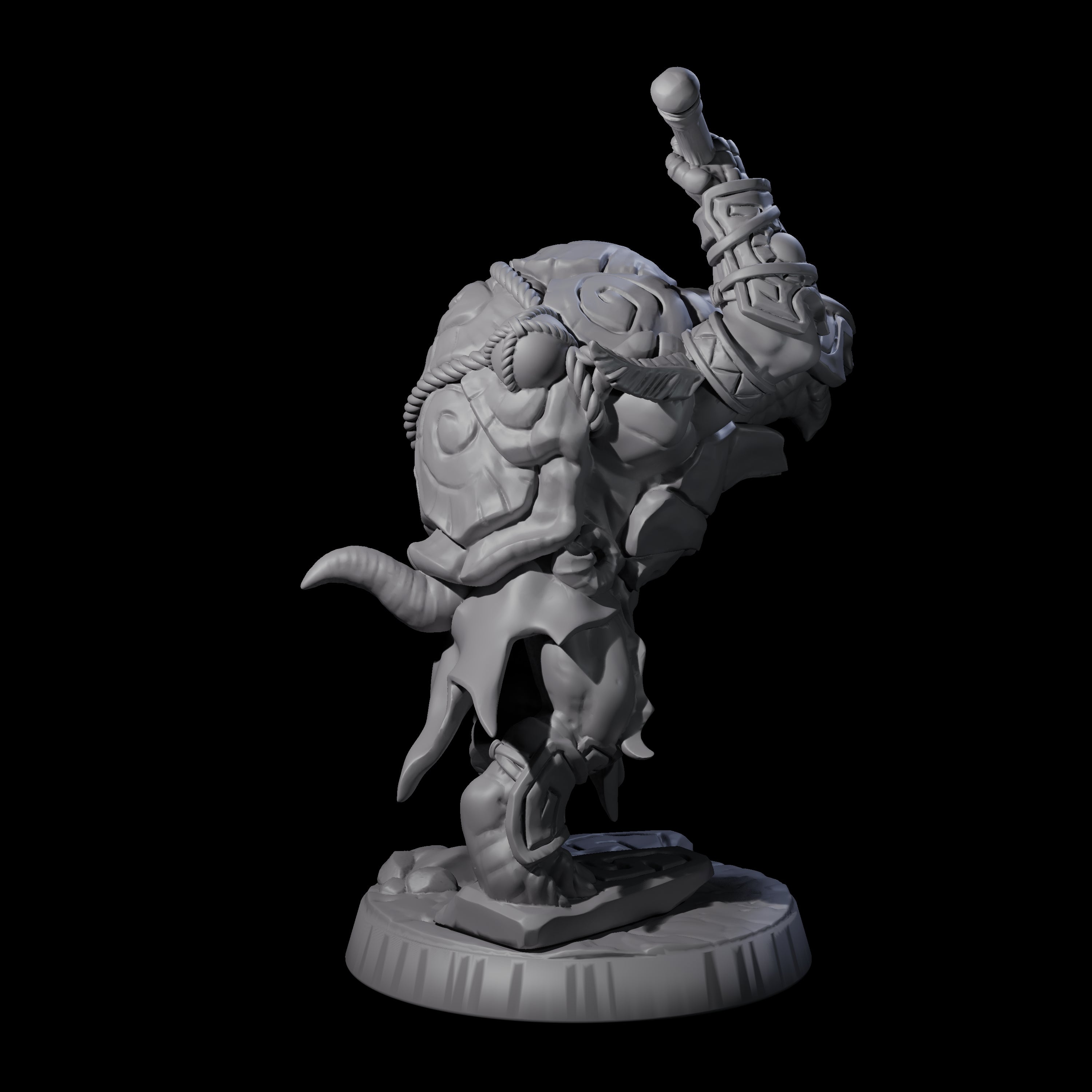 Brave Tortle Warrior E Miniature for Dungeons and Dragons, Pathfinder or other TTRPGs